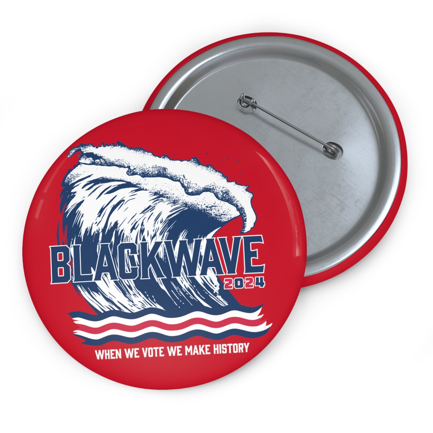 BLACKWAVE2024 Pin Buttons -Set of Two