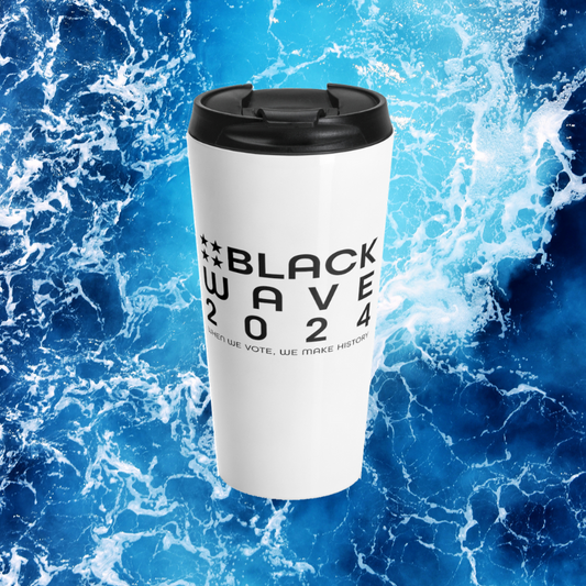 BLACKWAVE2024 - Stainless Steel Travel Mug