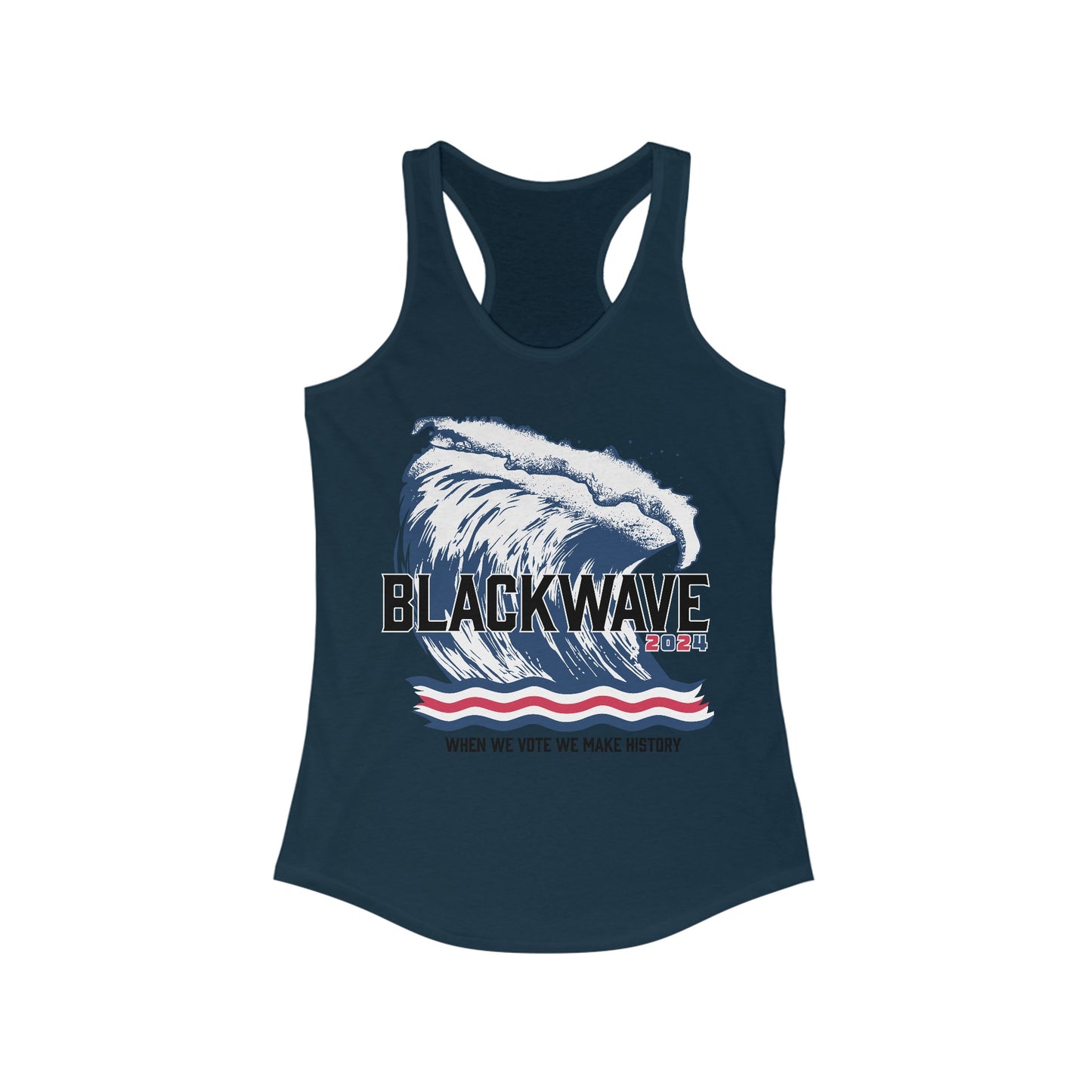 BlackWave2024 - Women's Ideal Racerback Tank