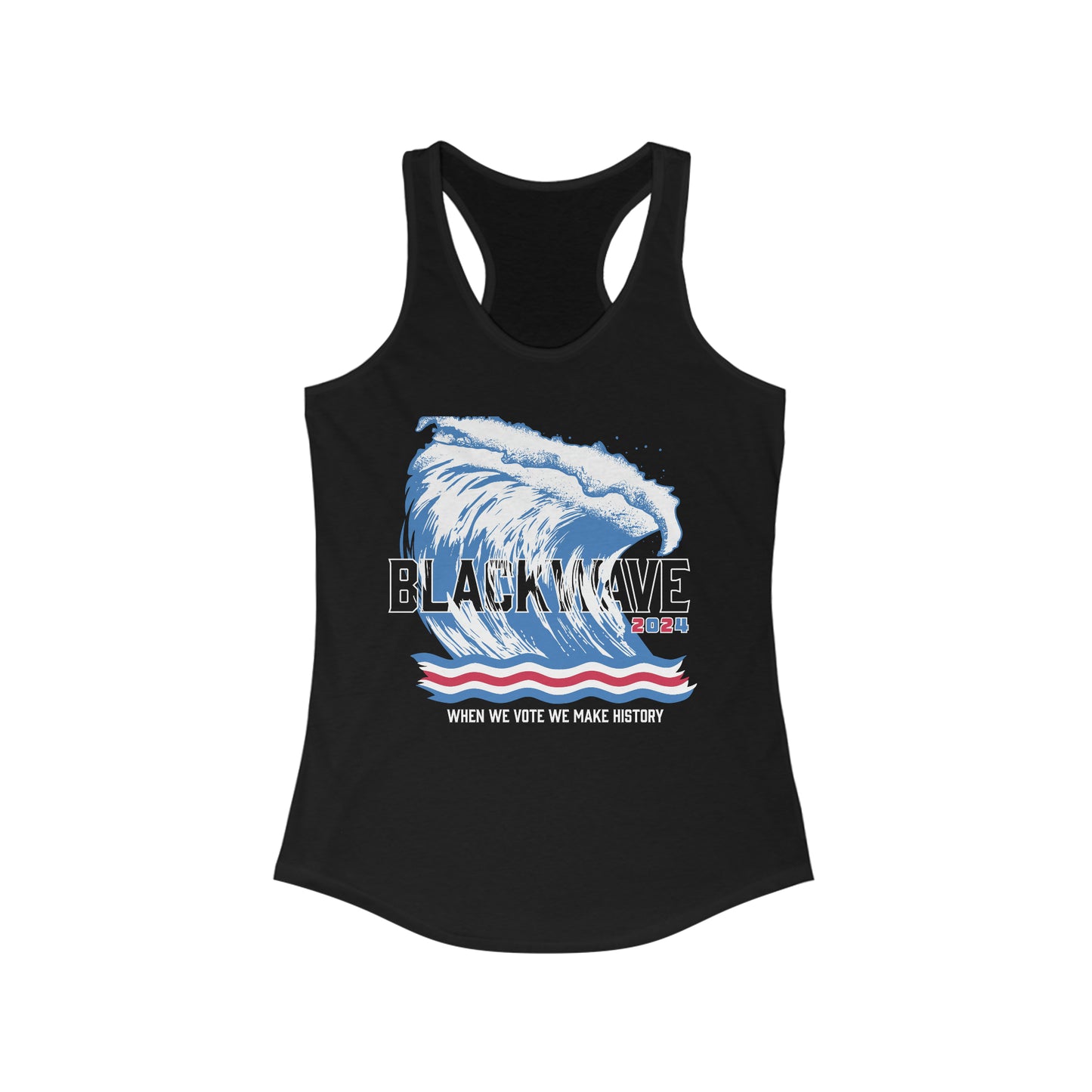 BlackWave2024 - Women's Ideal Racerback Tank