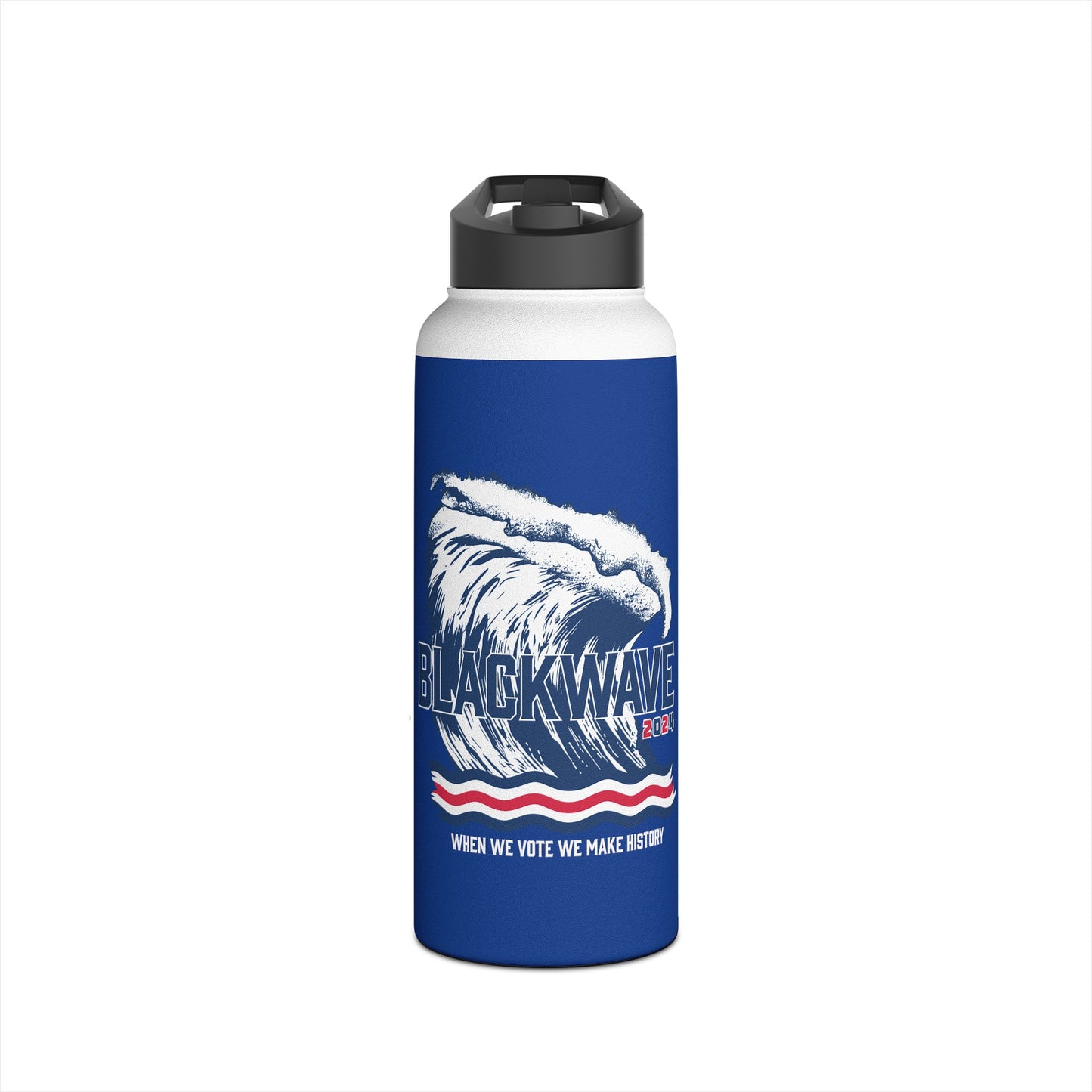 BlackWave2024 - Stainless Steel Water Bottle, Standard Lid