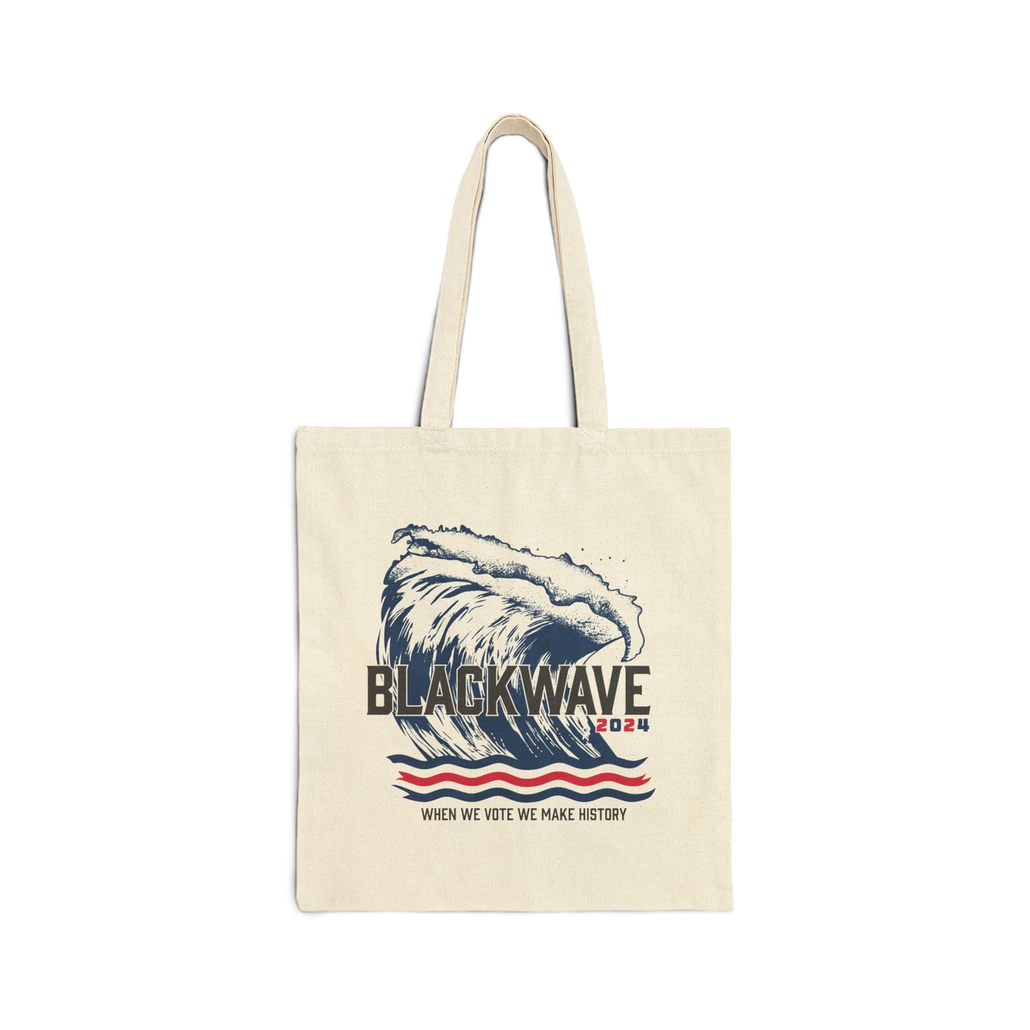 BlackWave2024 - Cotton Canvas Tote Bag