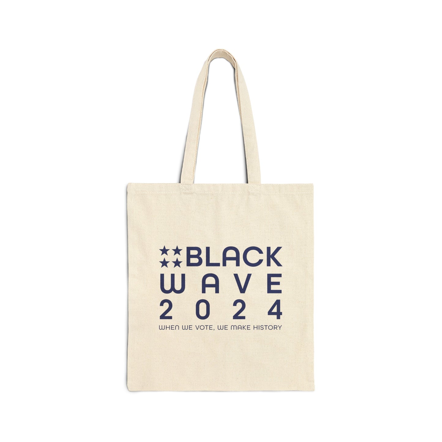 BLACKWAVE2024 - Cotton Canvas Tote Bag