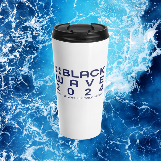 BLACKWAVE2024 - Stainless Steel Travel Mug