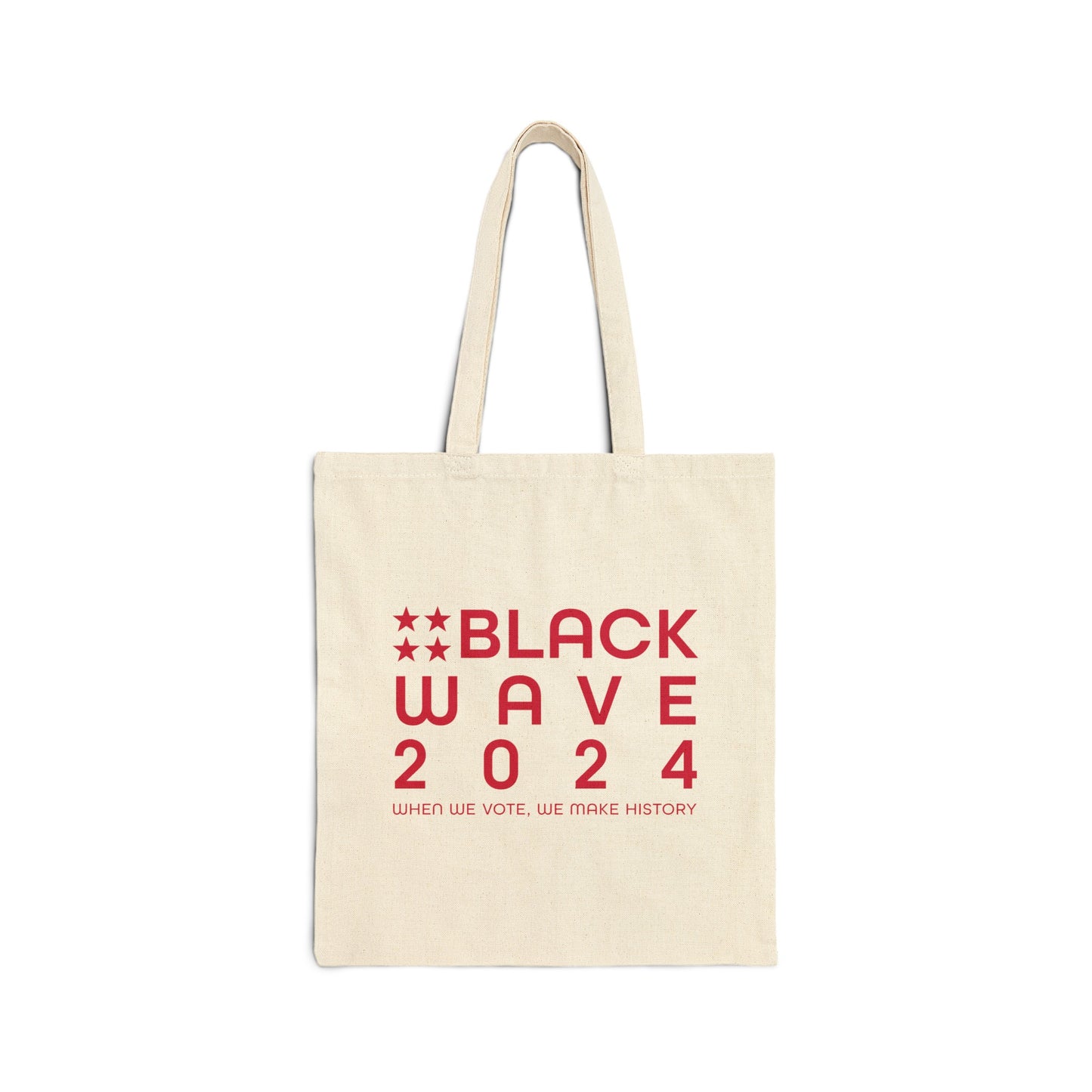 BLACKWAVE2024 - Cotton Canvas Tote Bag