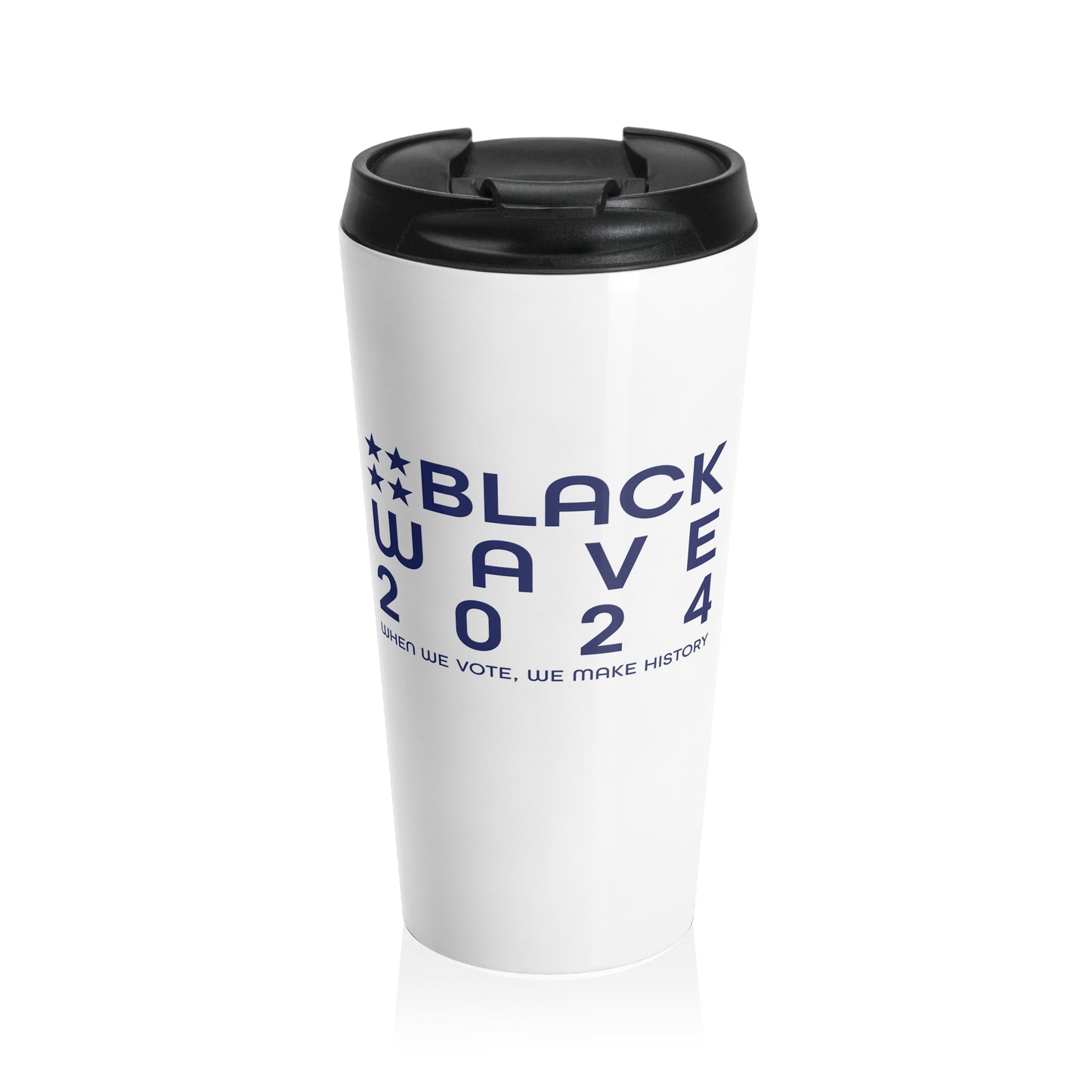 BLACKWAVE2024 - Stainless Steel Travel Mug