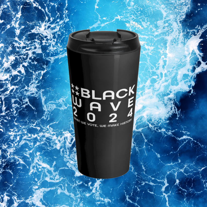 BLACKWAVE2024 - Stainless Steel Travel Mug