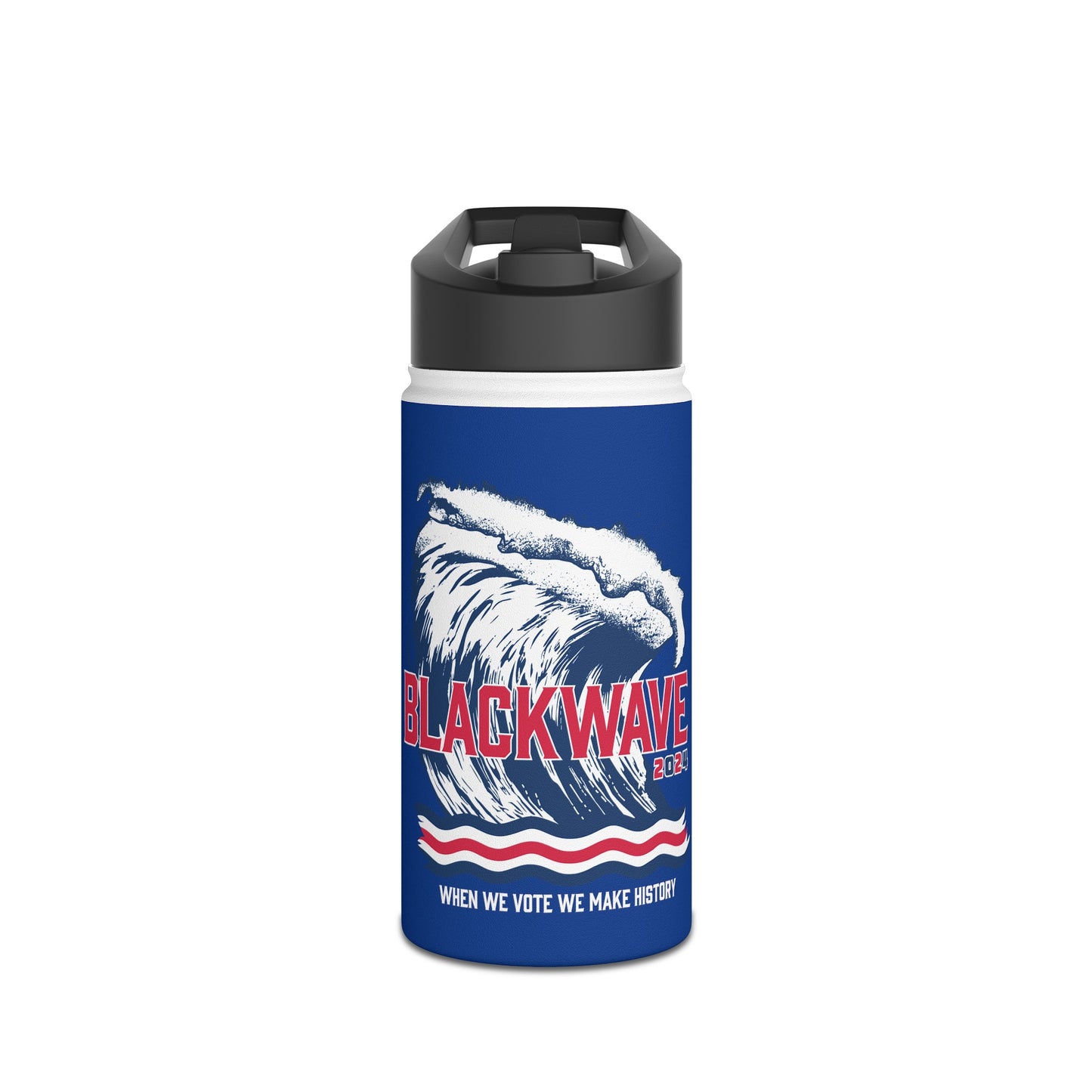 BlackWave2024 - Stainless Steel Water Bottle, Standard Lid