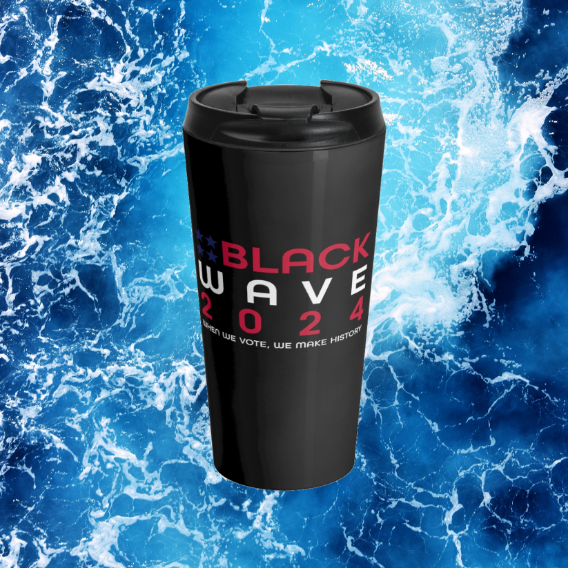 BLACKWAVE2024 - Stainless Steel Travel Mug