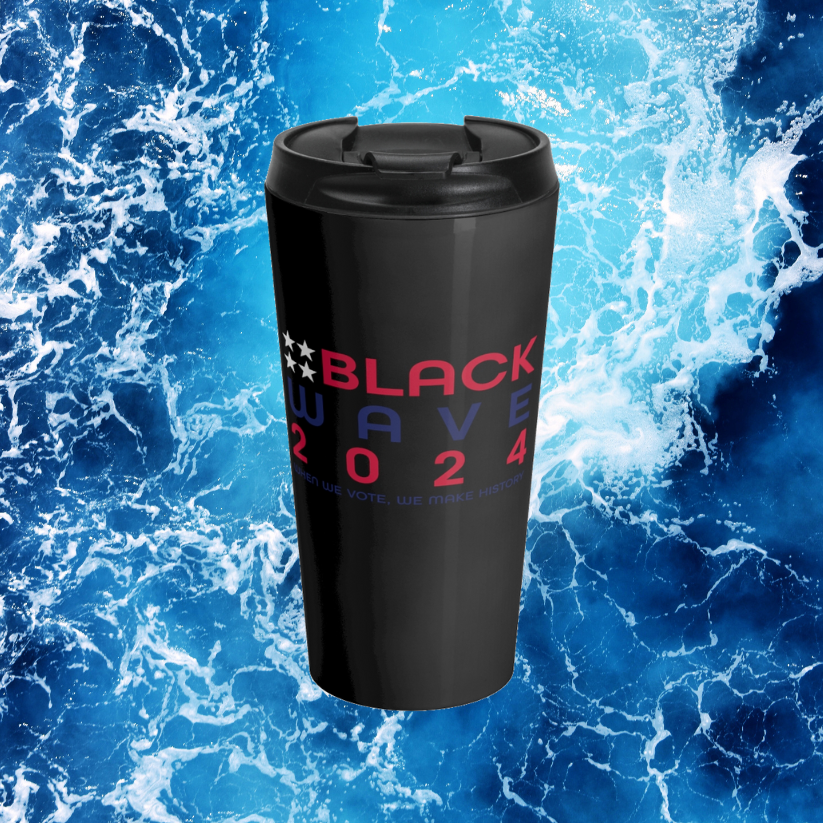 BLACKWAVE2024 - Stainless Steel Travel Mug