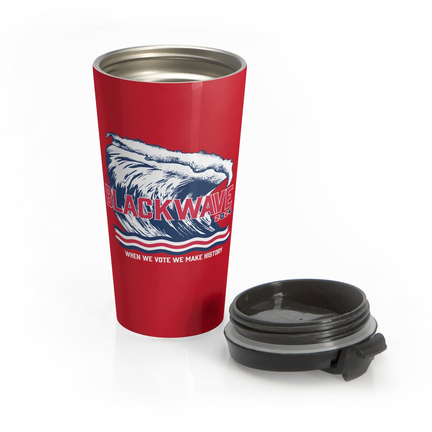 BlackWave2024 - Stainless Steel Travel Mug