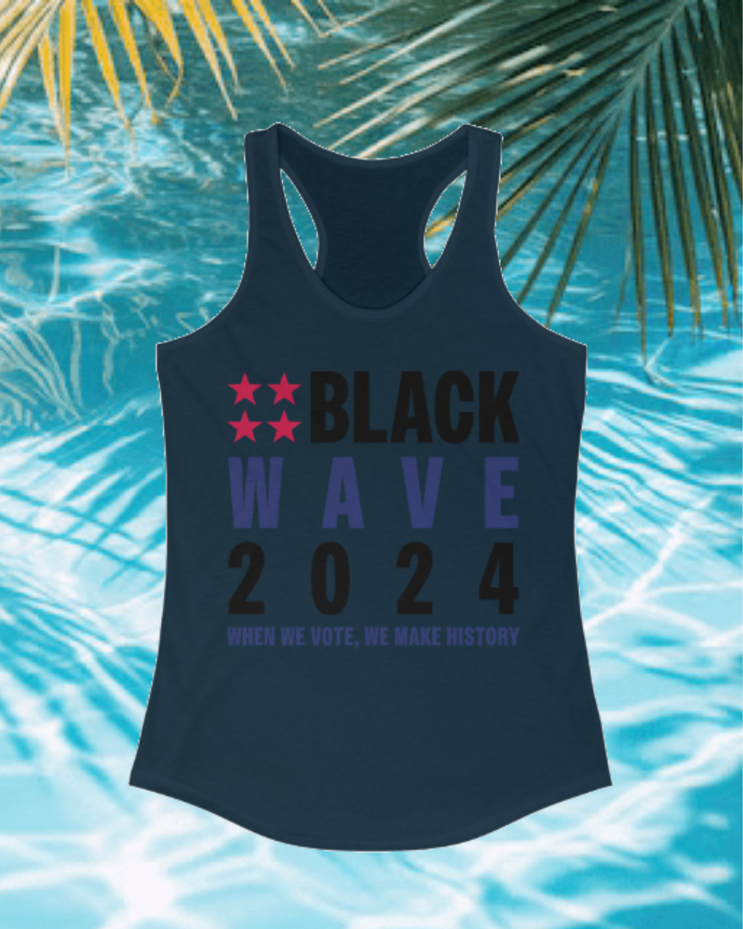 BLACKWAVE2024 - Women's Ideal Racerback Tank