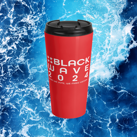 BLACKWAVE2024 - Stainless Steel Travel Mug