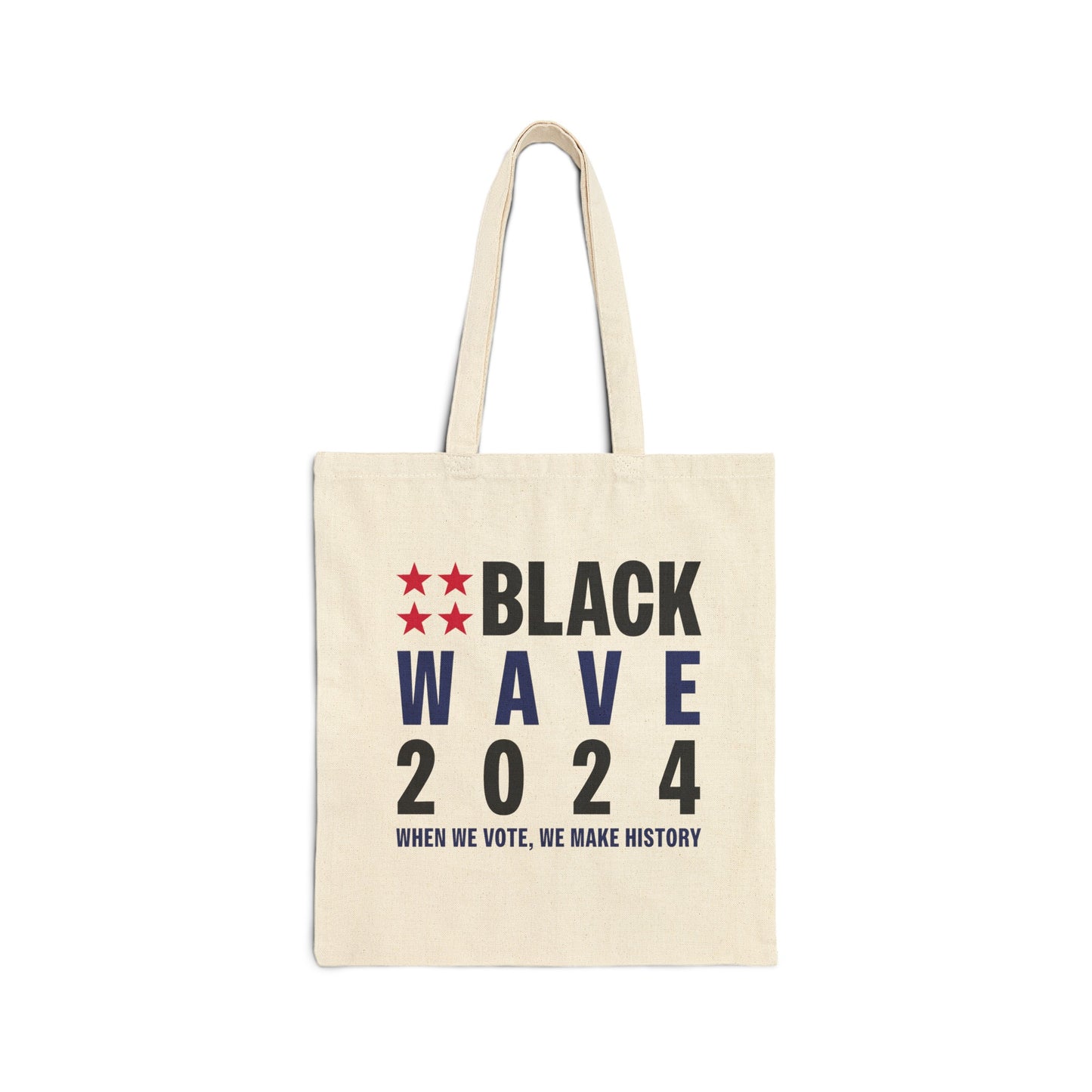 BLACKWAVE2024 - Cotton Canvas Tote Bag