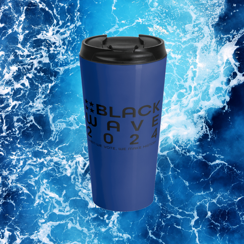 BLACKWAVE2024 - Stainless Steel Travel Mug