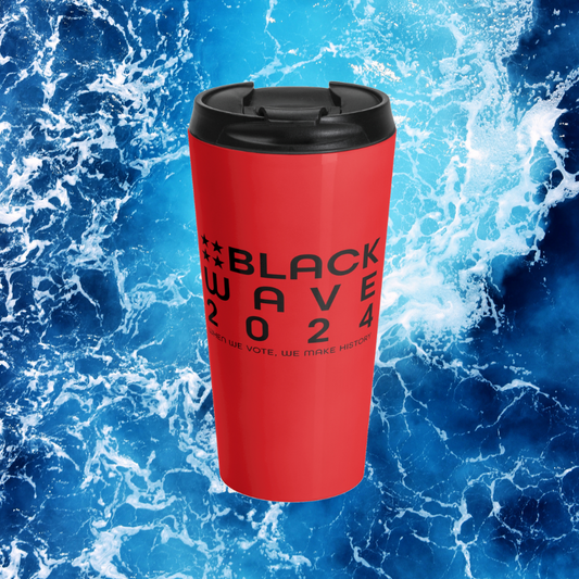 BLACKWAVE2024 - Stainless Steel Travel Mug