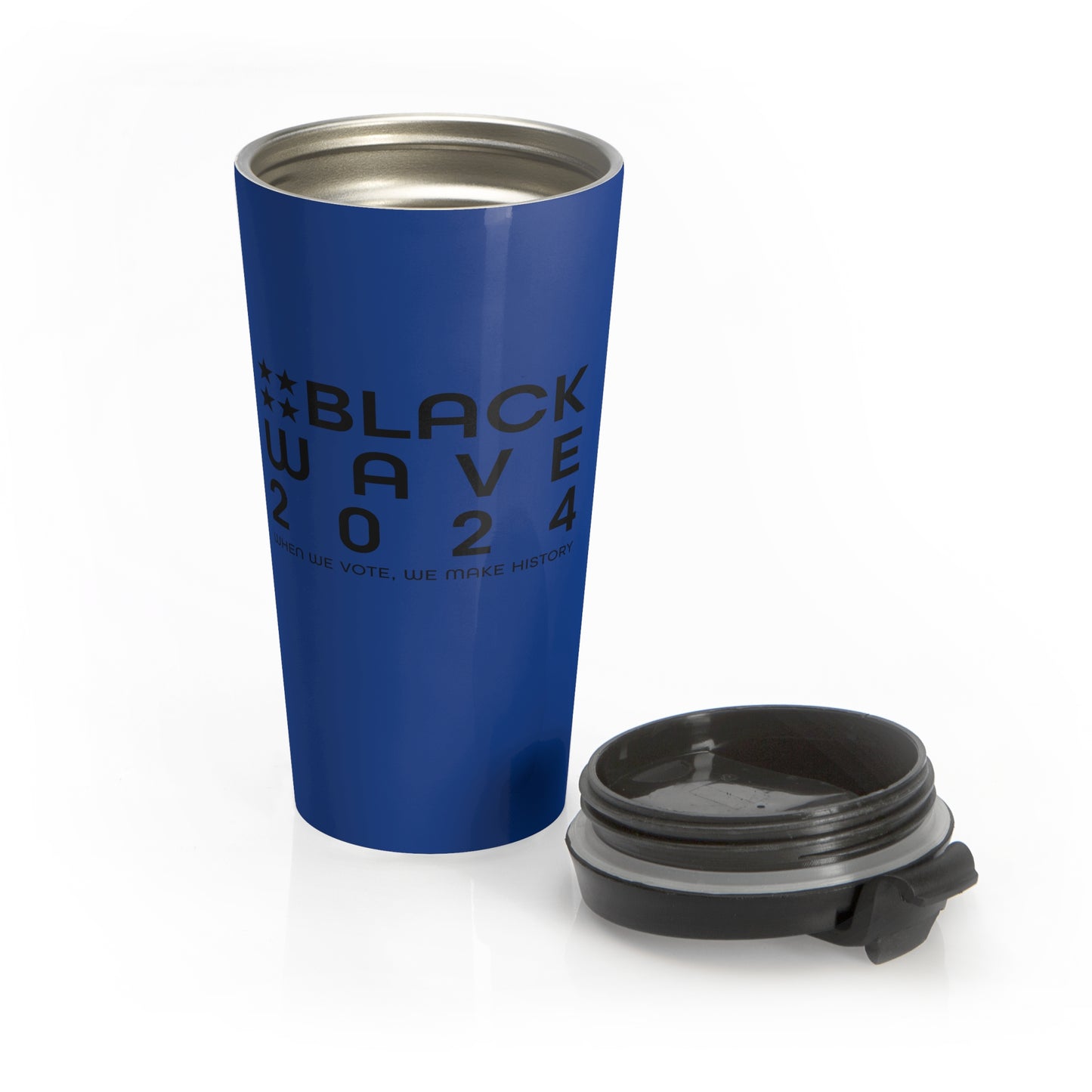 BLACKWAVE2024 - Stainless Steel Travel Mug