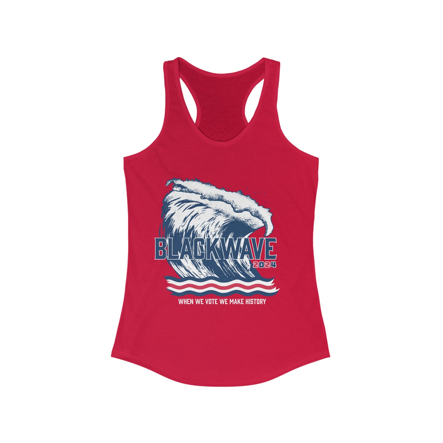 BlackWave2024 - Women's Ideal Racerback Tank