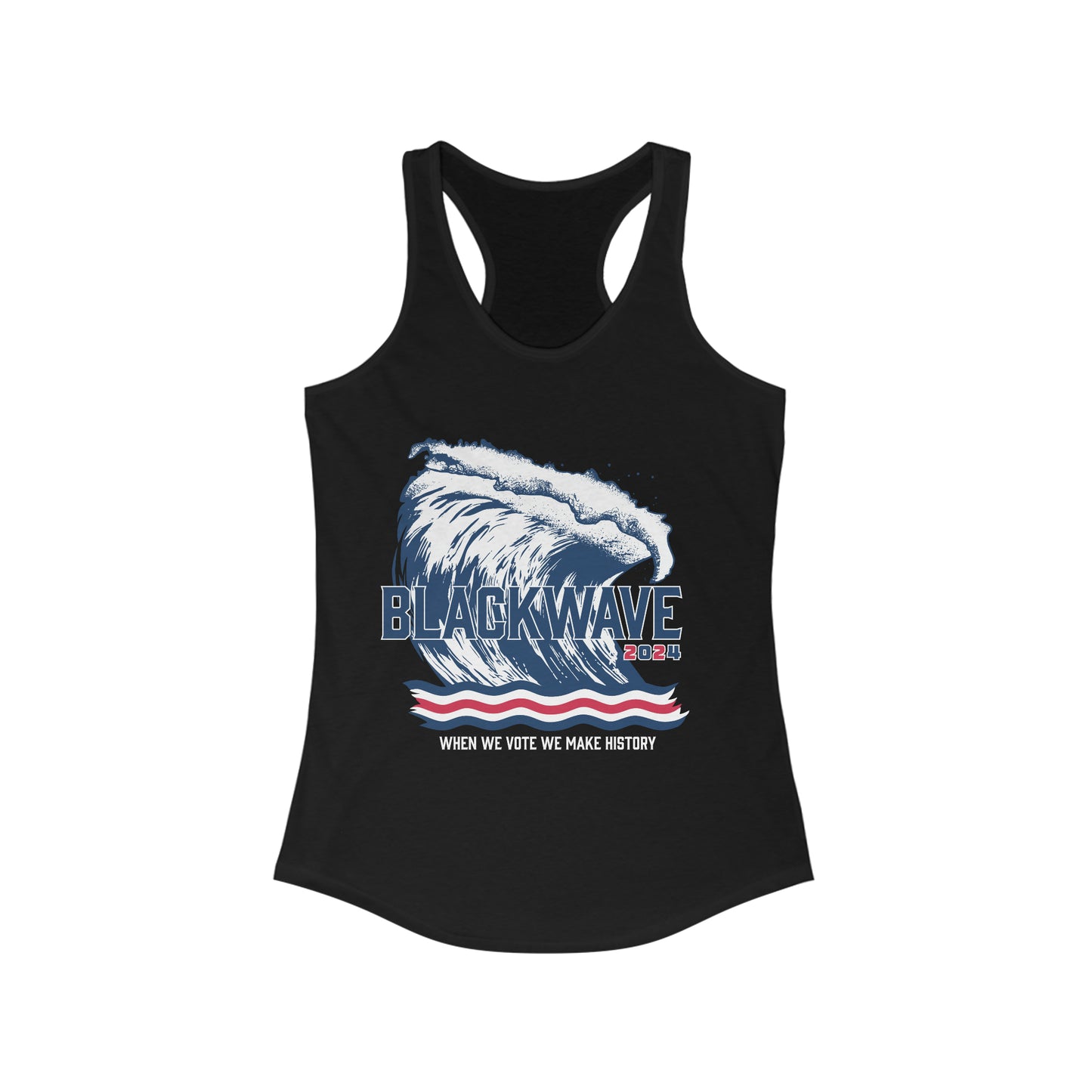 BlackWave2024 - Women's Ideal Racerback Tank