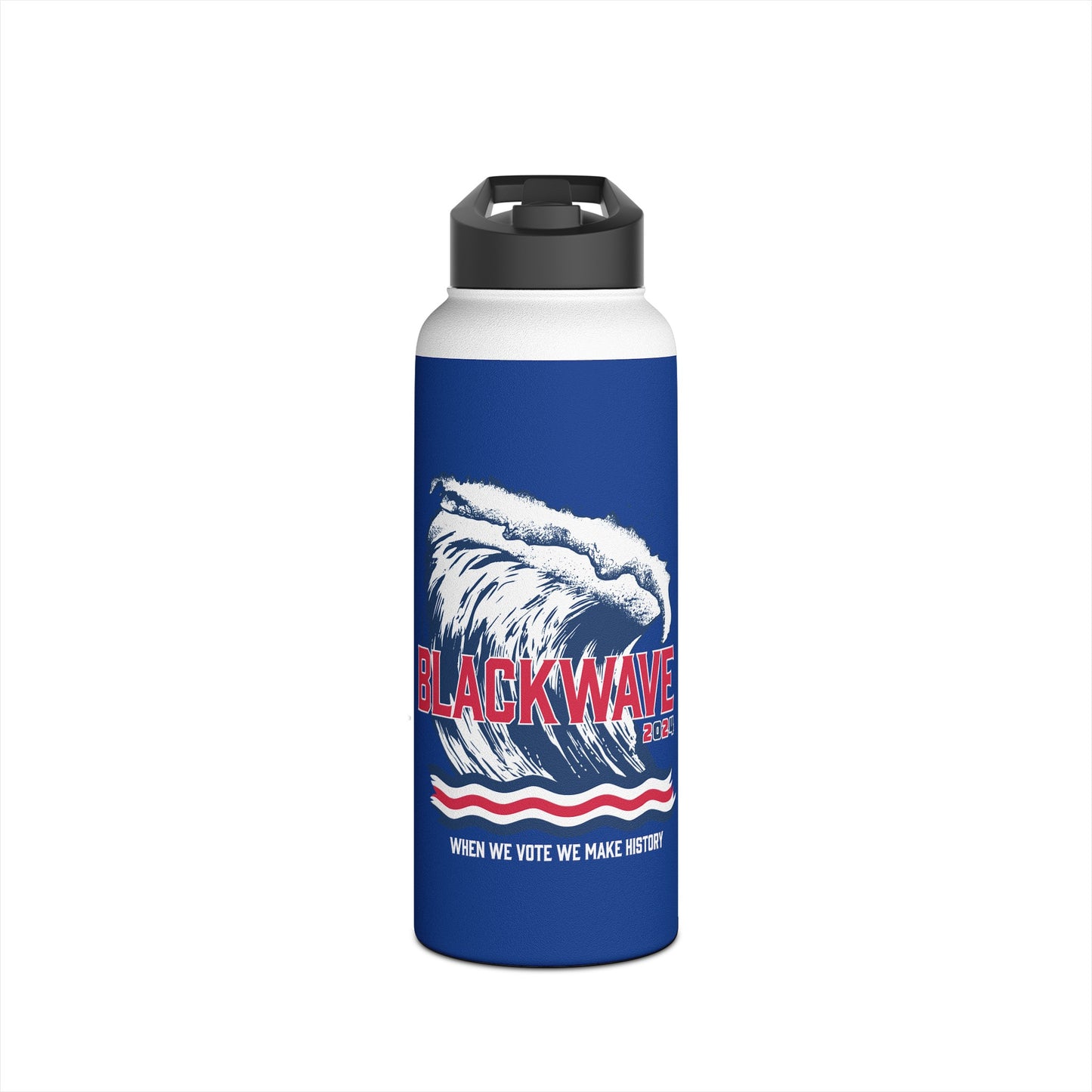 BlackWave2024 - Stainless Steel Water Bottle, Standard Lid