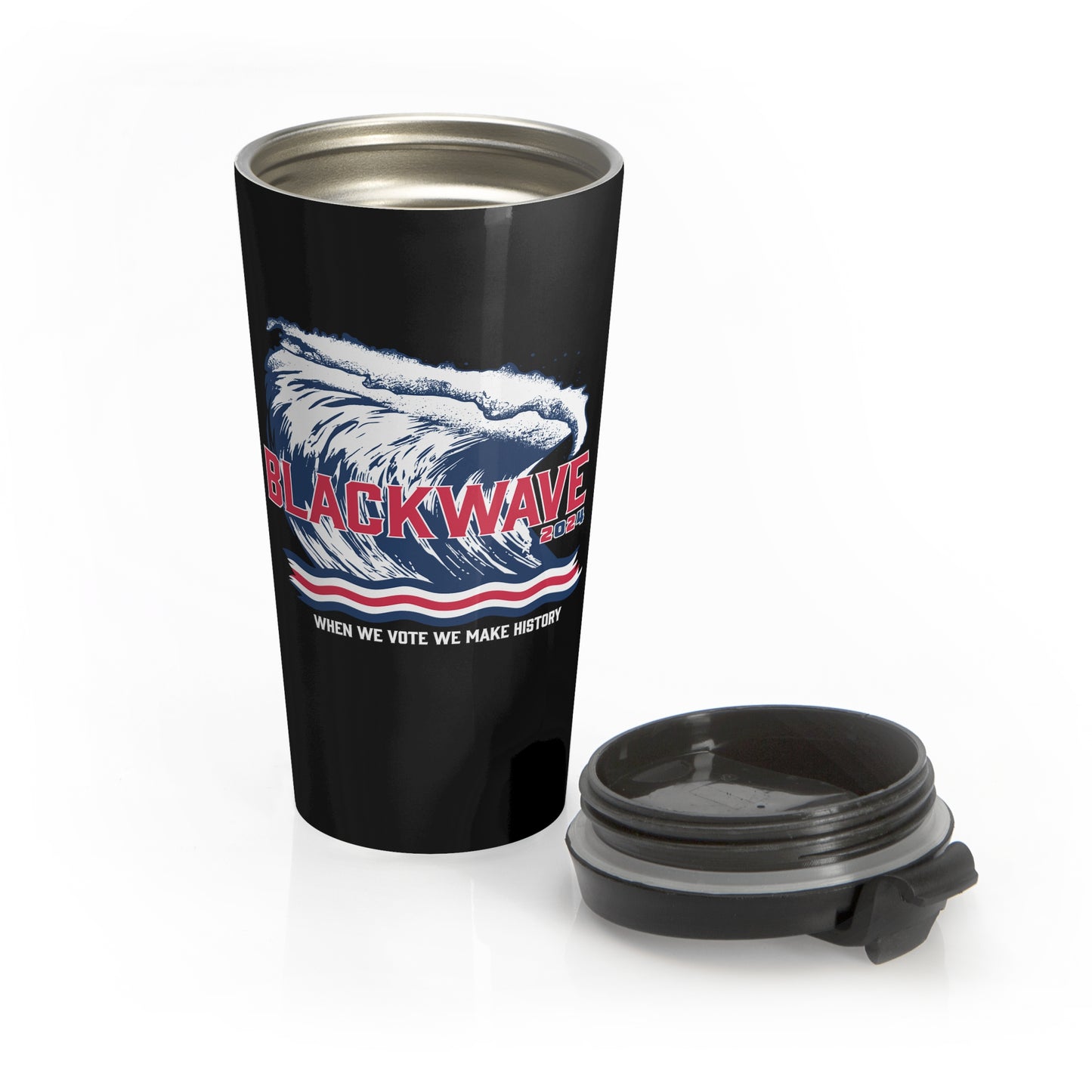 BlackWave2024 - Stainless Steel Travel Mug