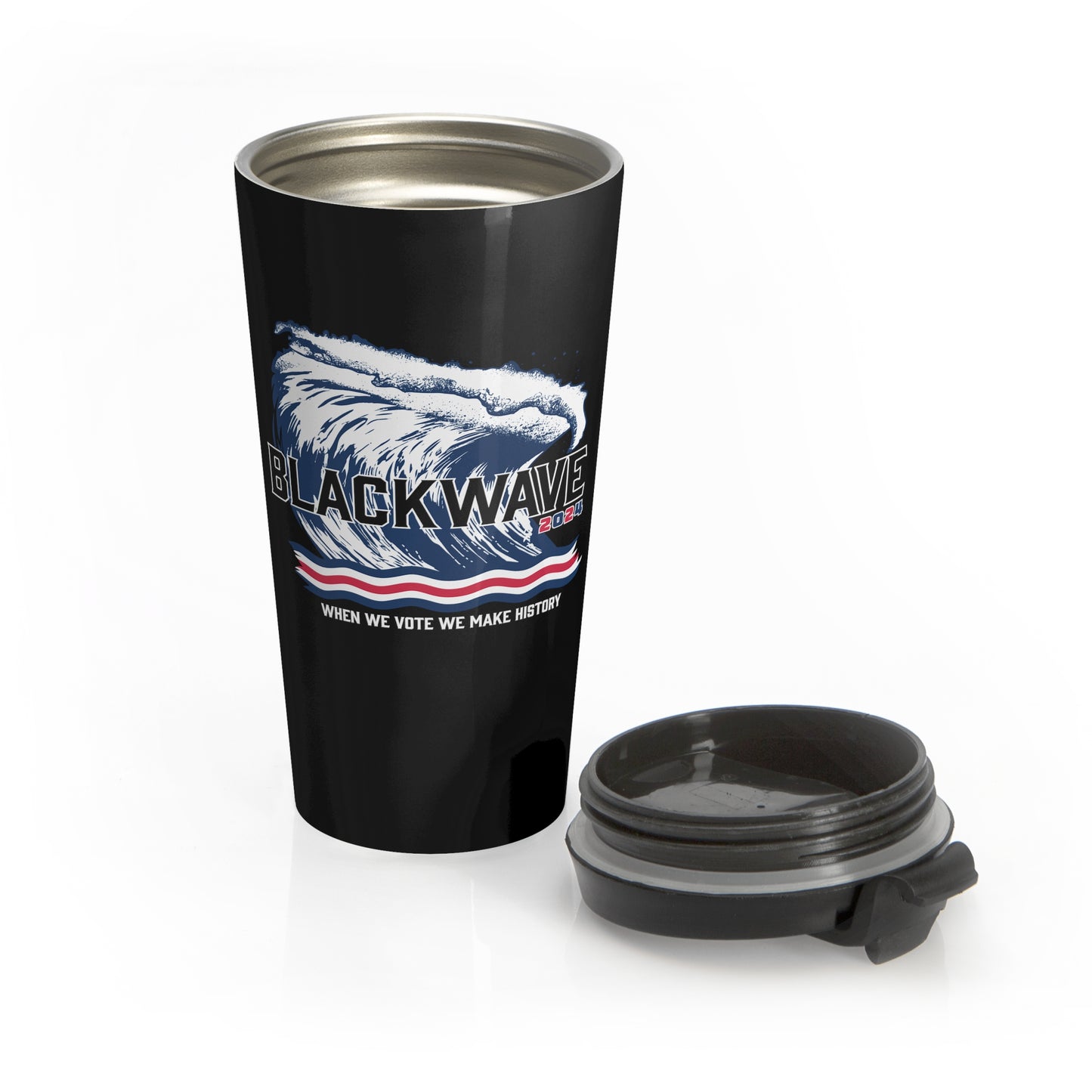 BlackWave2024 - Stainless Steel Travel Mug