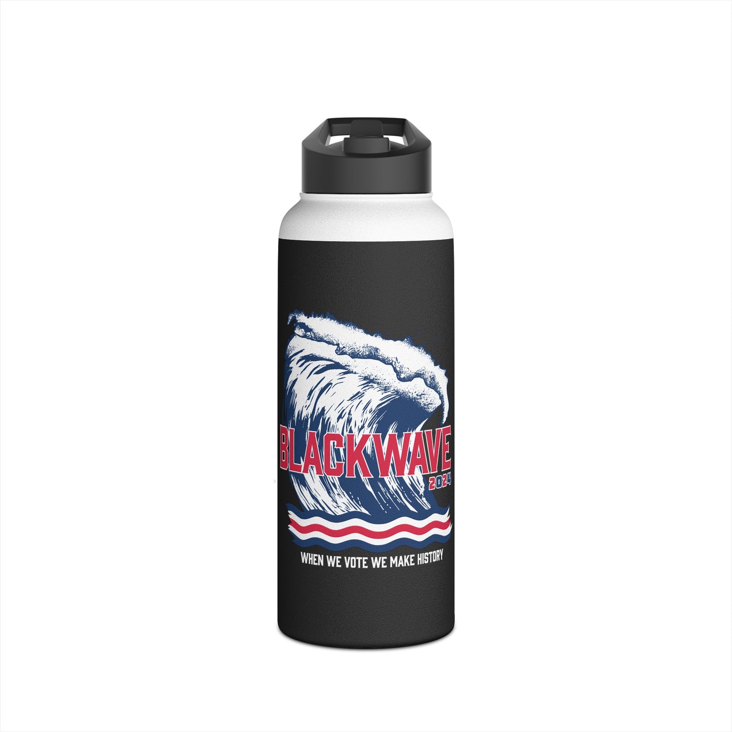 BlackWave2024 - Stainless Steel Water Bottle, Standard Lid