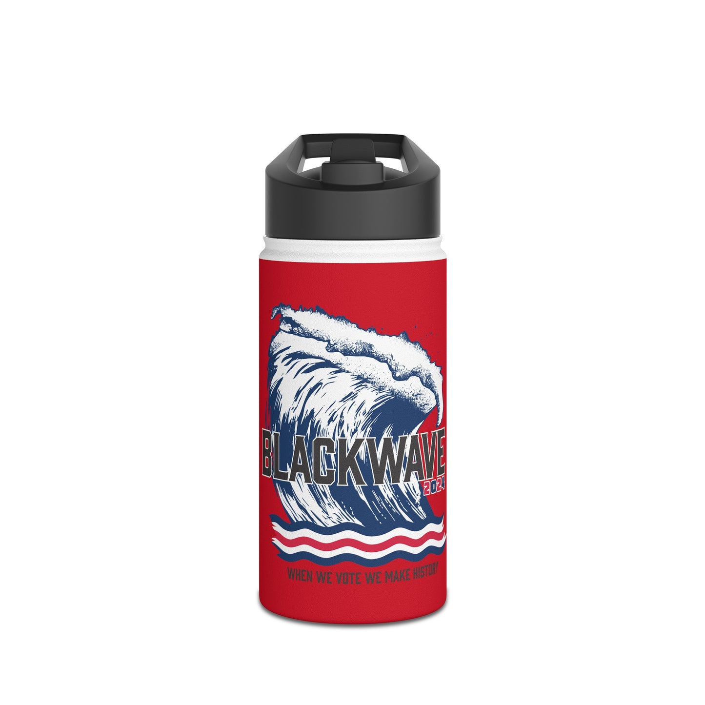 BlackWave2024 - Stainless Steel Water Bottle, Standard Lid