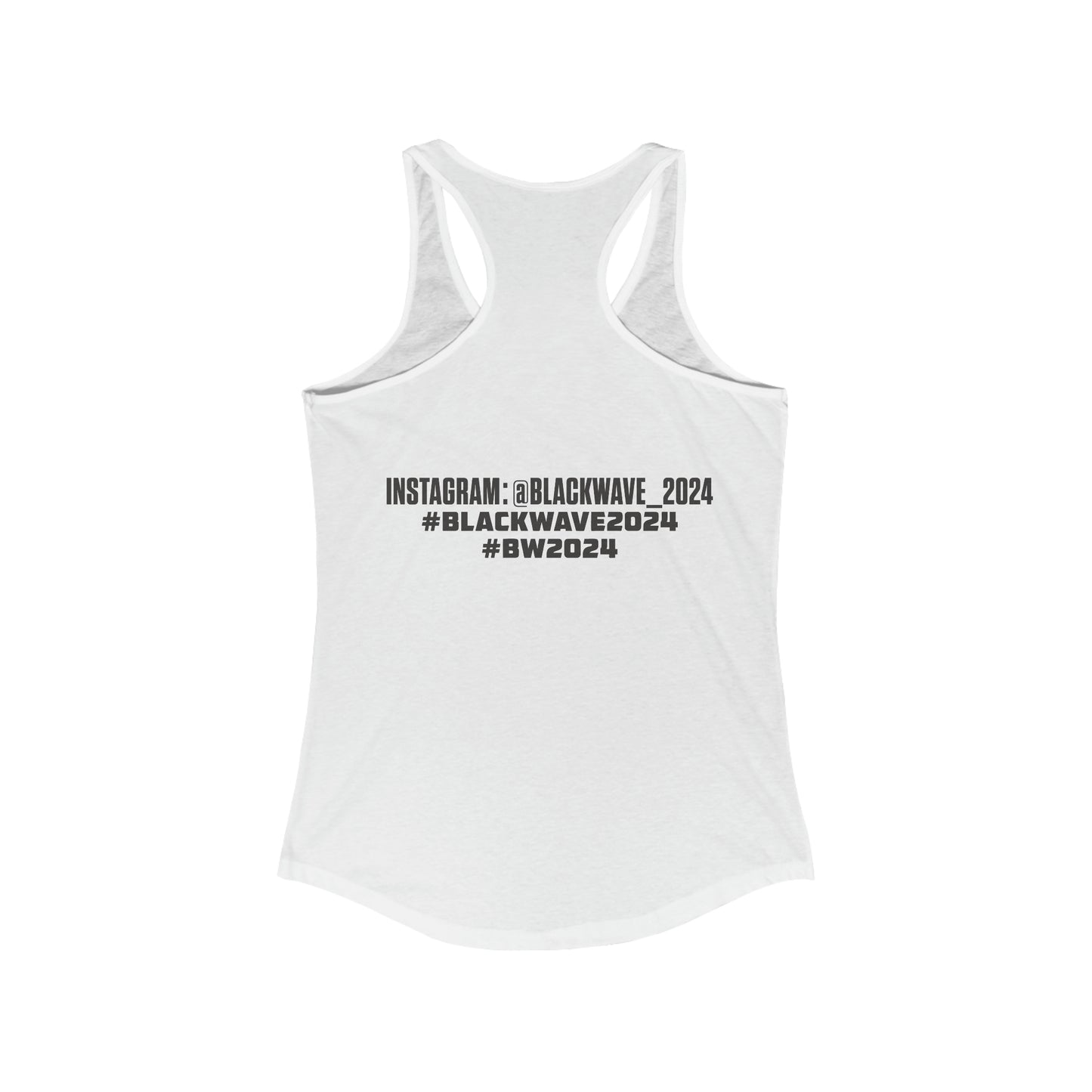 BlackWave2024 - Women's Ideal Racerback Tank