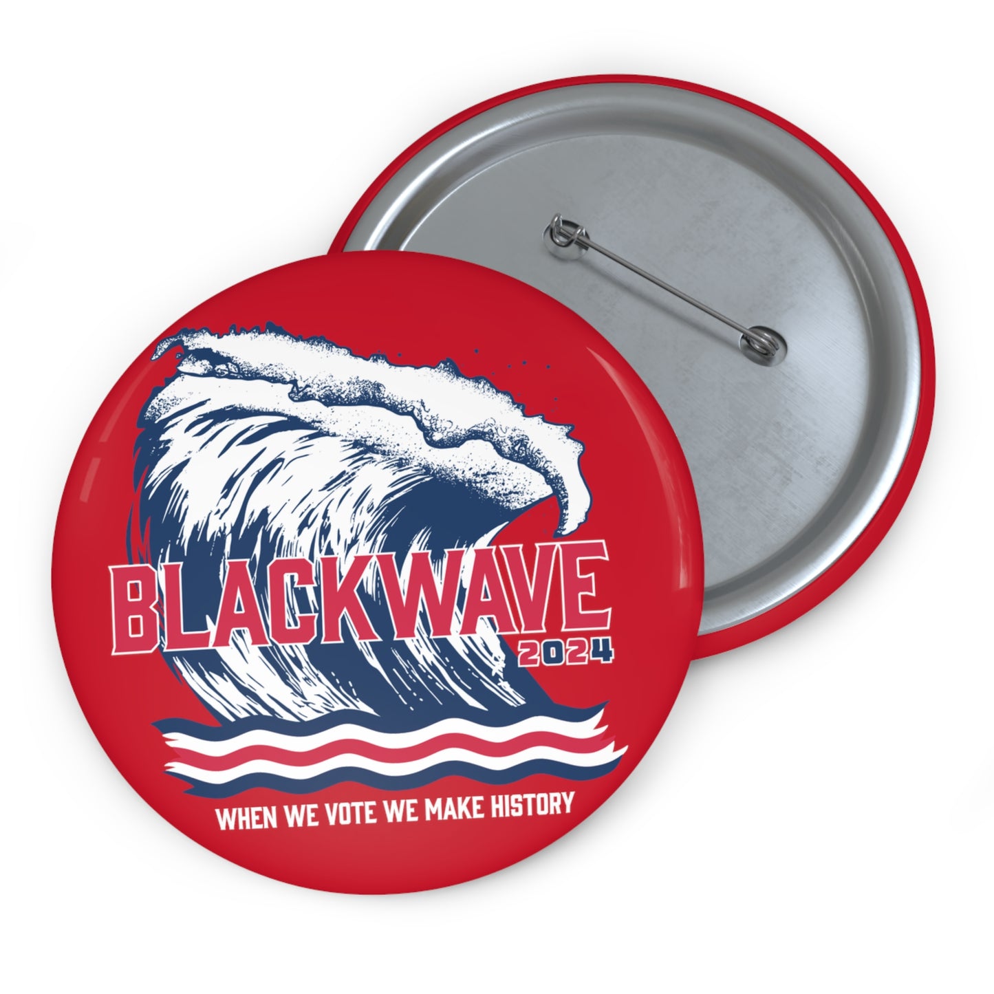 BLACKWAVE2024 Pin Buttons -Set of Two