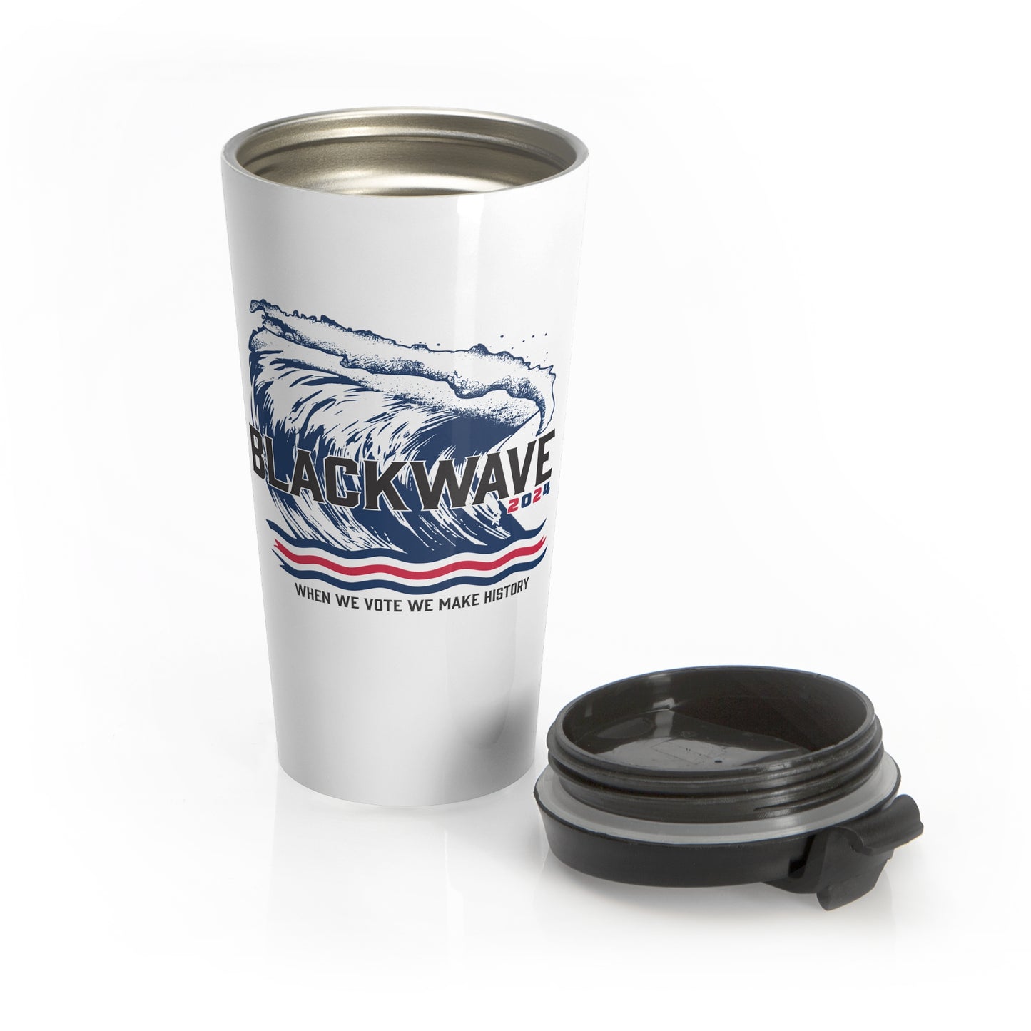 BlackWave2024 - Stainless Steel Travel Mug