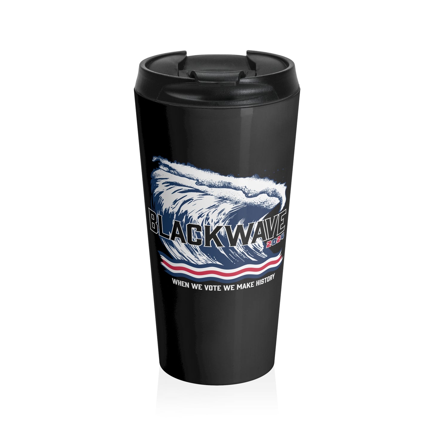 BlackWave2024 - Stainless Steel Travel Mug