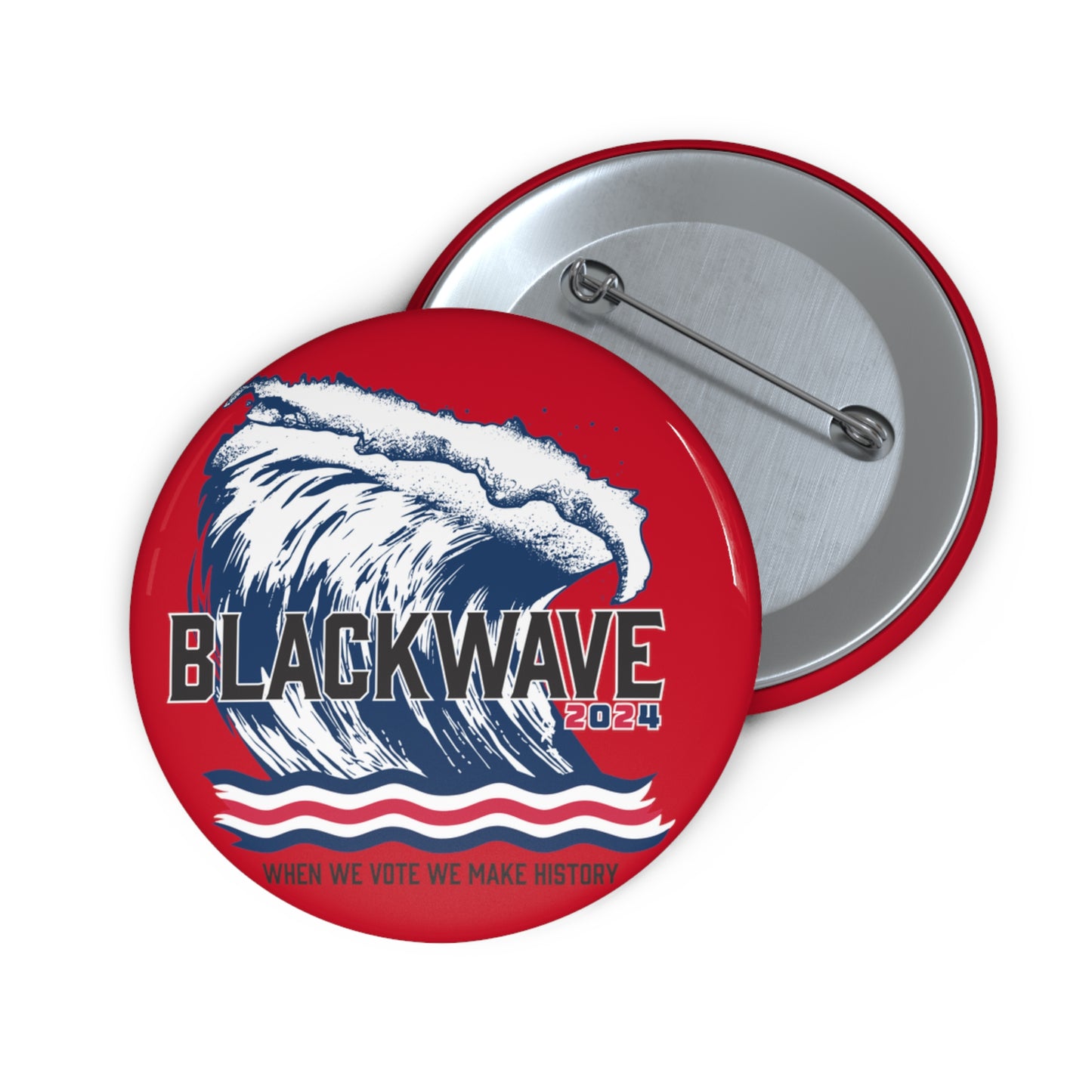 BLACKWAVE2024 Pin Buttons - Set of Two