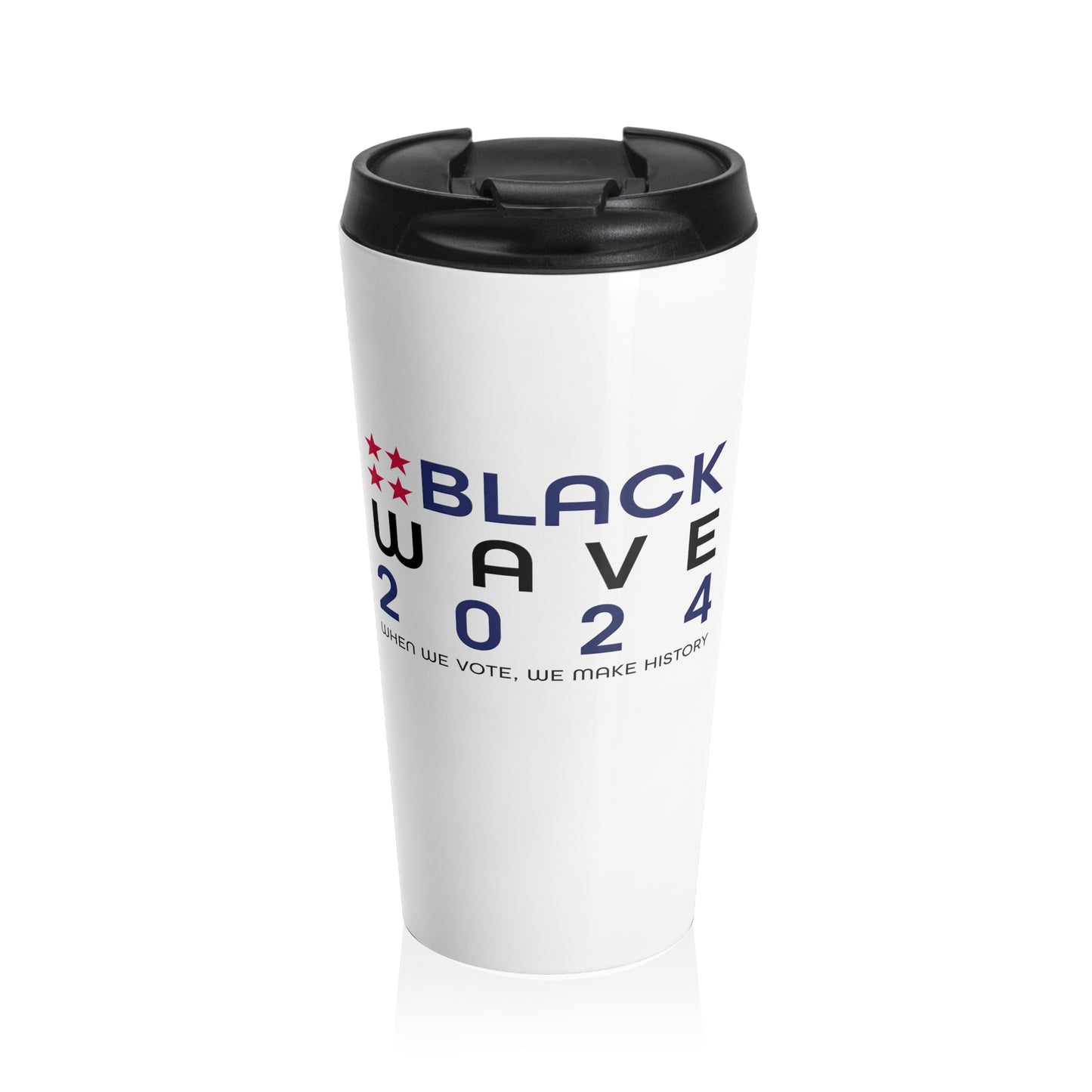 BLACKWAVE2024 - Stainless Steel Travel Mug