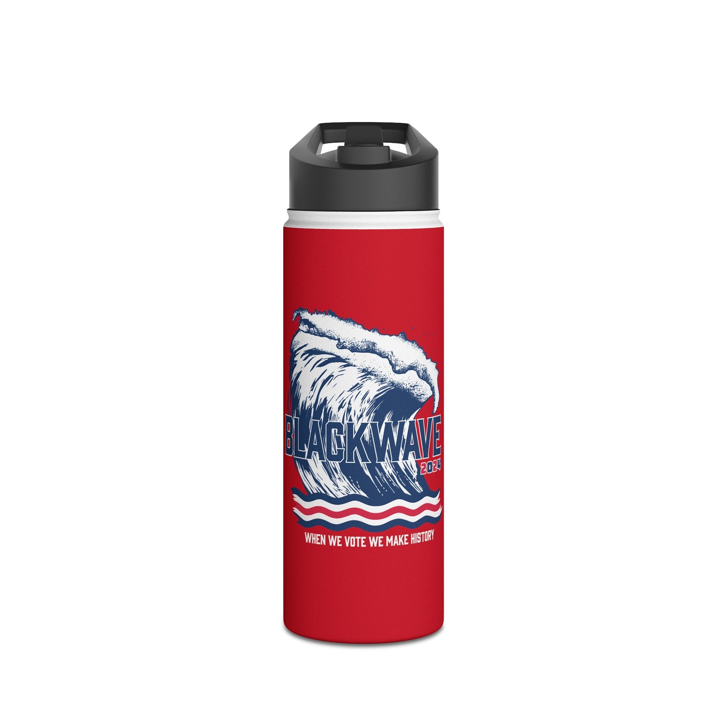 BlackWave2024 - Stainless Steel Water Bottle, Standard Lid