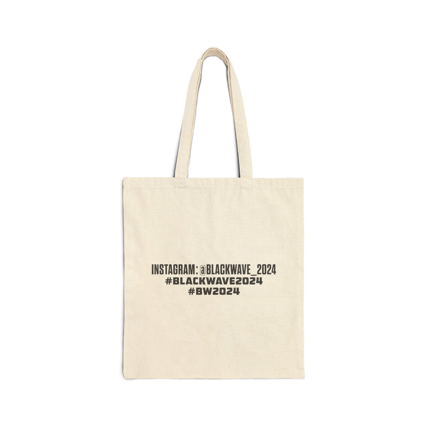 BLACKWAVE2024 - Cotton Canvas Tote Bag