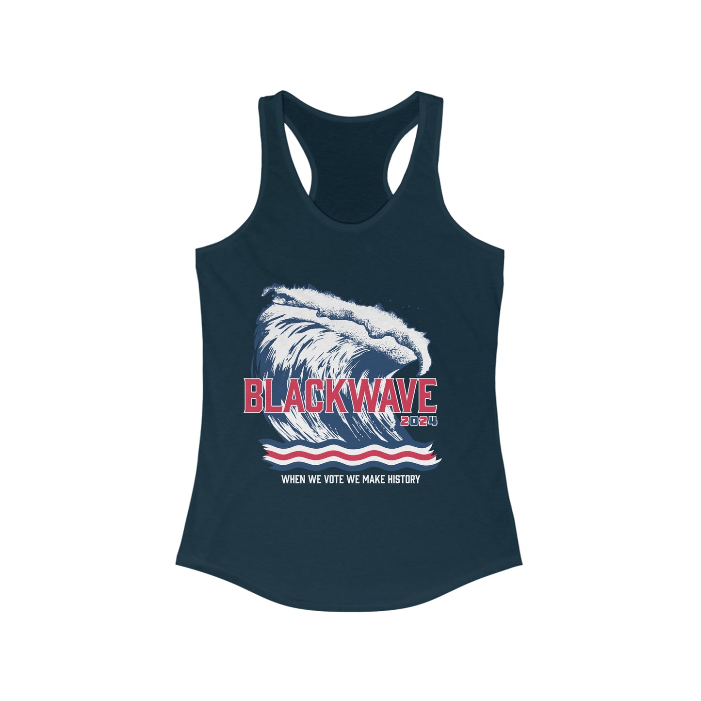 BlackWave2024 - Women's Ideal Racerback Tank