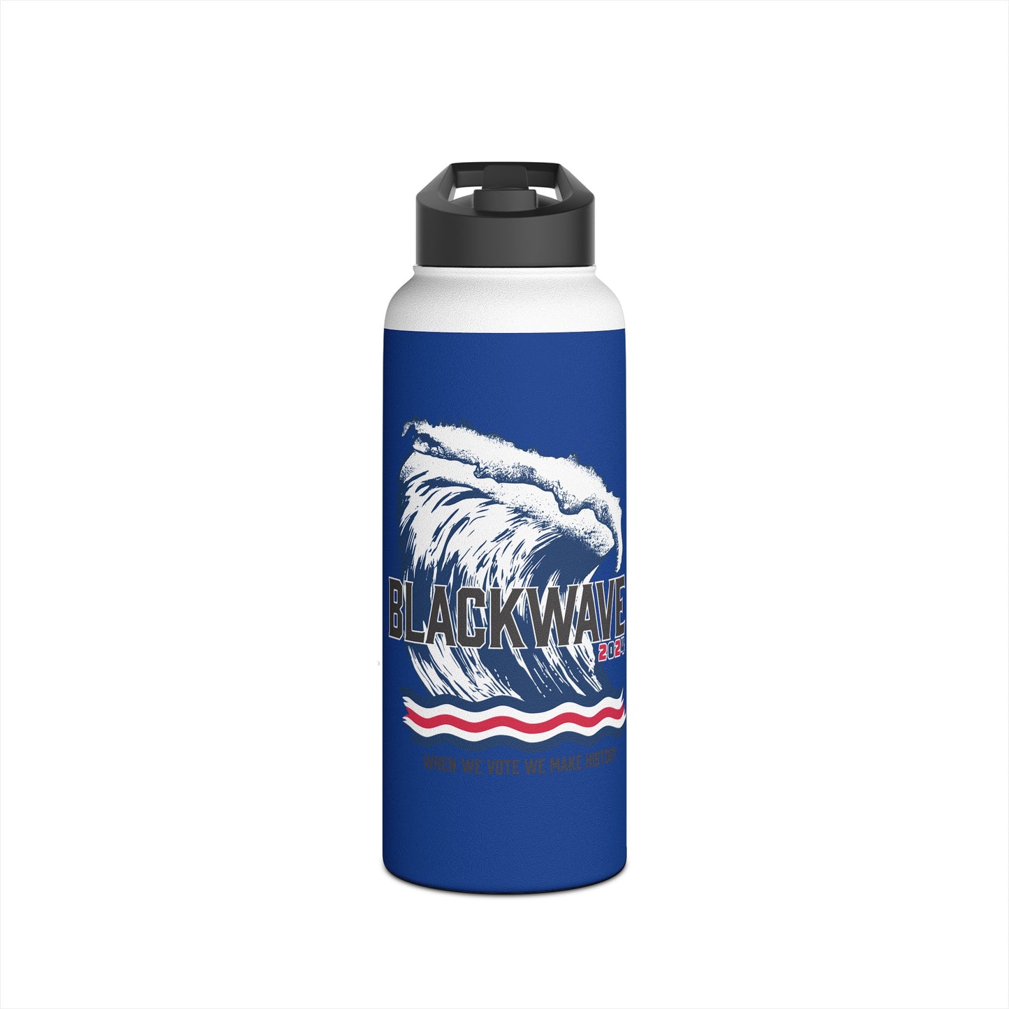 BlackWave2024 - Stainless Steel Water Bottle, Standard Lid