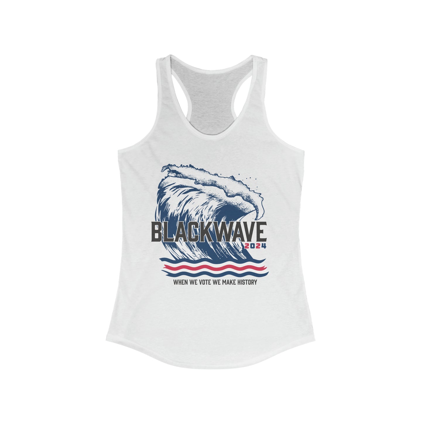 BlackWave2024 - Women's Ideal Racerback Tank