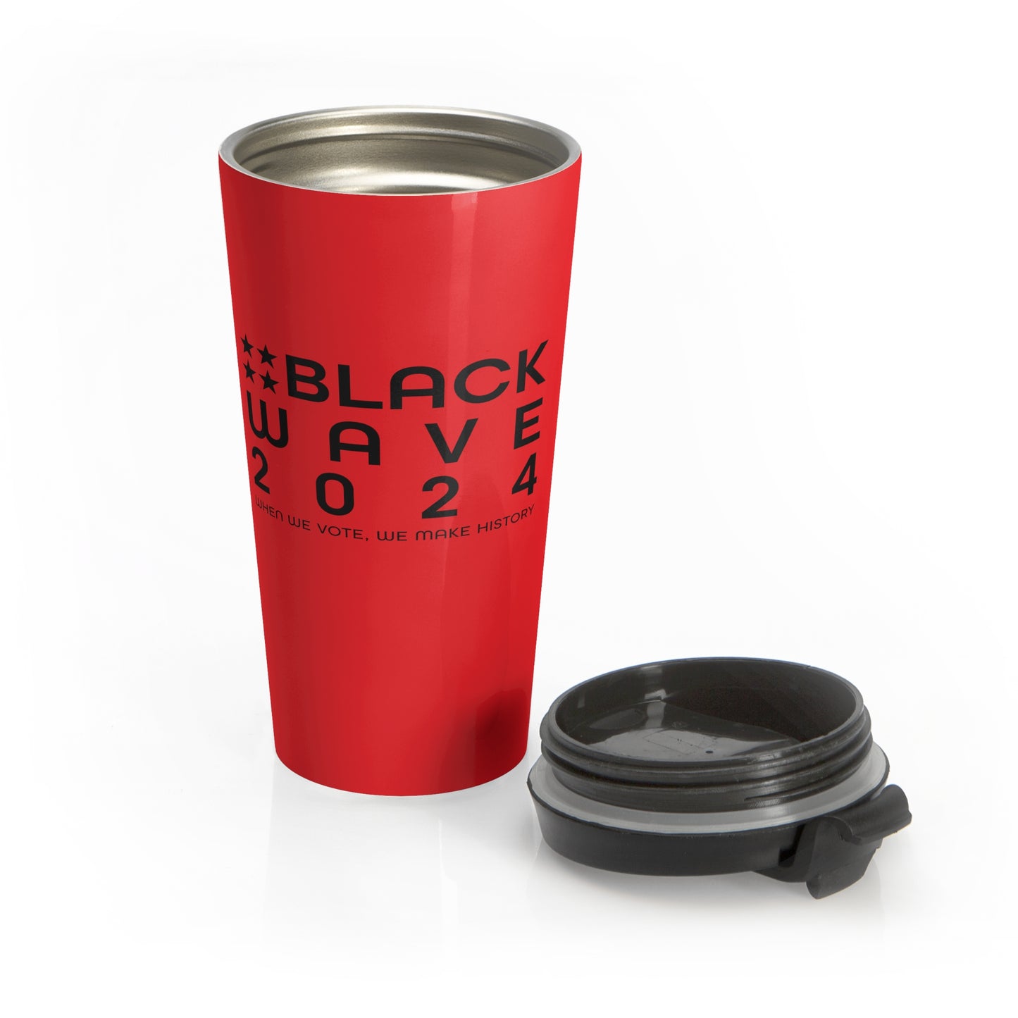 BLACKWAVE2024 - Stainless Steel Travel Mug