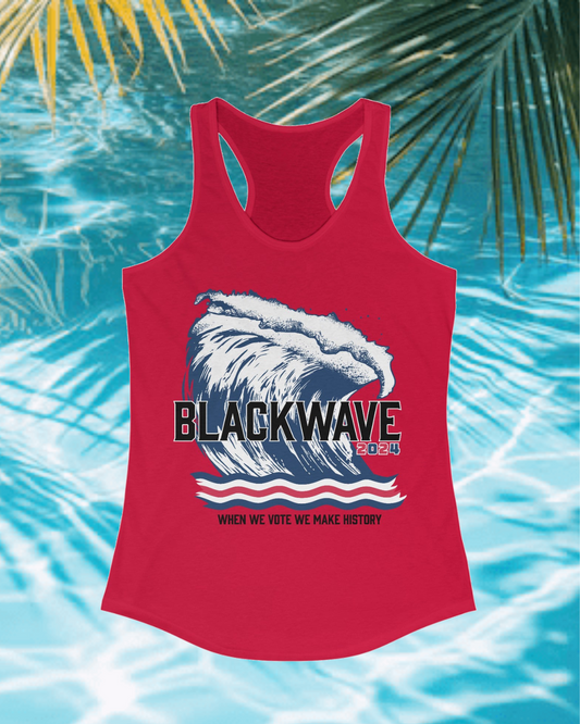 BlackWave2024 - Women's Ideal Racerback Tank