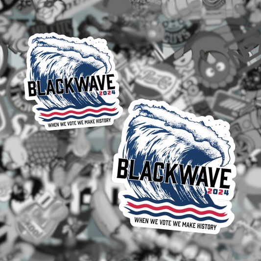 BlackWave2024 - Kiss-Cut Vinyl Decals