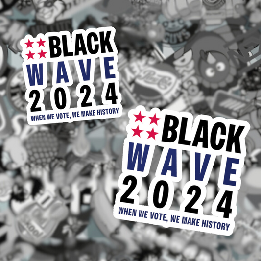 BLACKWAVE2024 - Kiss-Cut Vinyl Decals Stickers