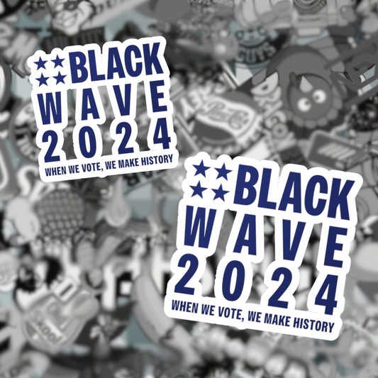 BLACKWAVE2024 - Kiss-Cut Vinyl Decals Stickers