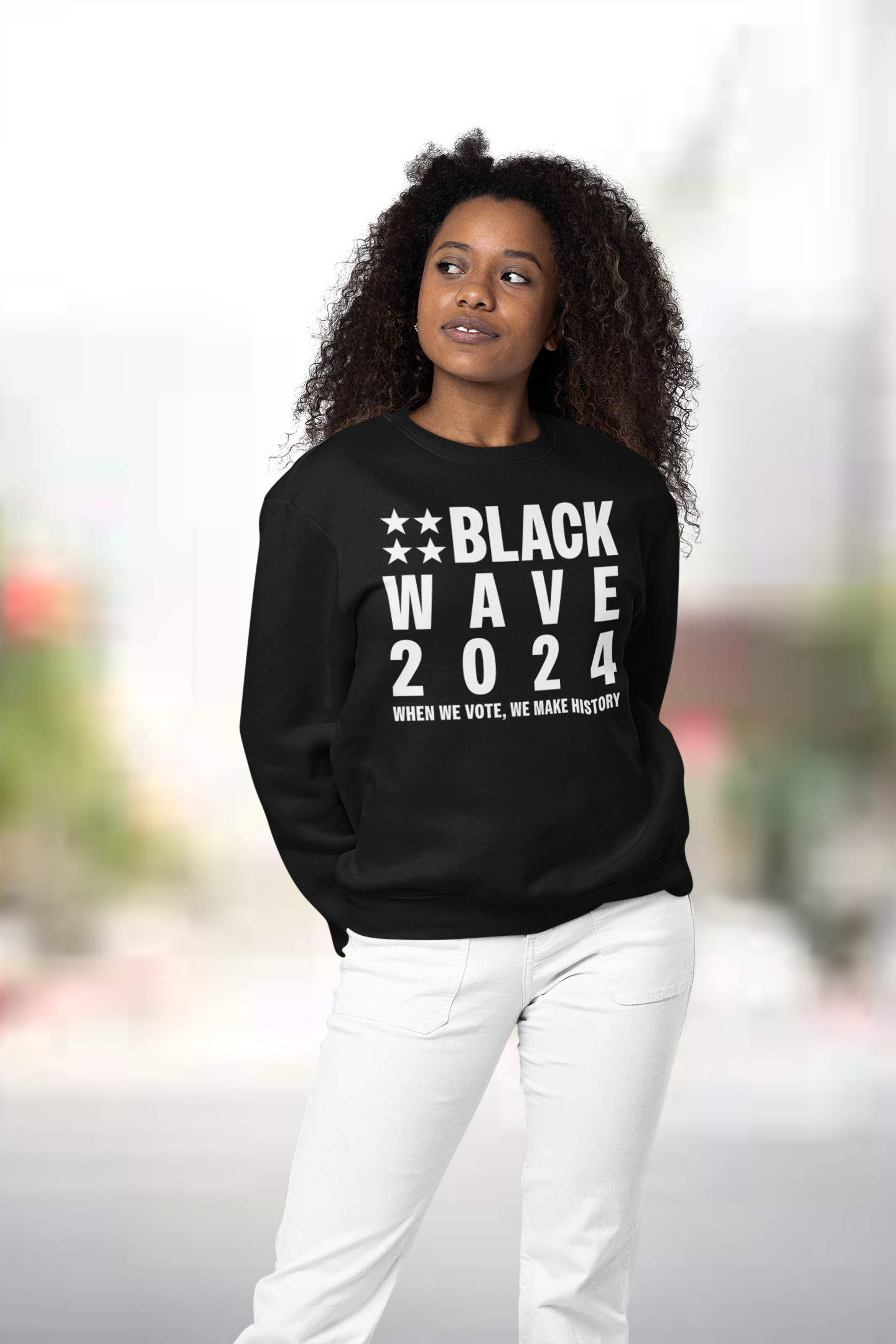 BLACKWAVE2024 - Unisex DryBlend® Crewneck Sweatshirt