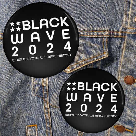 BLACKWAVE2024 Pin Buttons - Set of Two