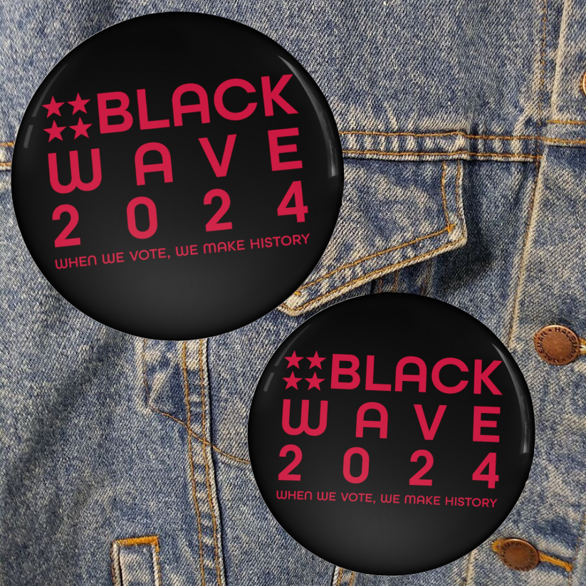 BLACKWAVE2024 Pin Buttons - Set of Two