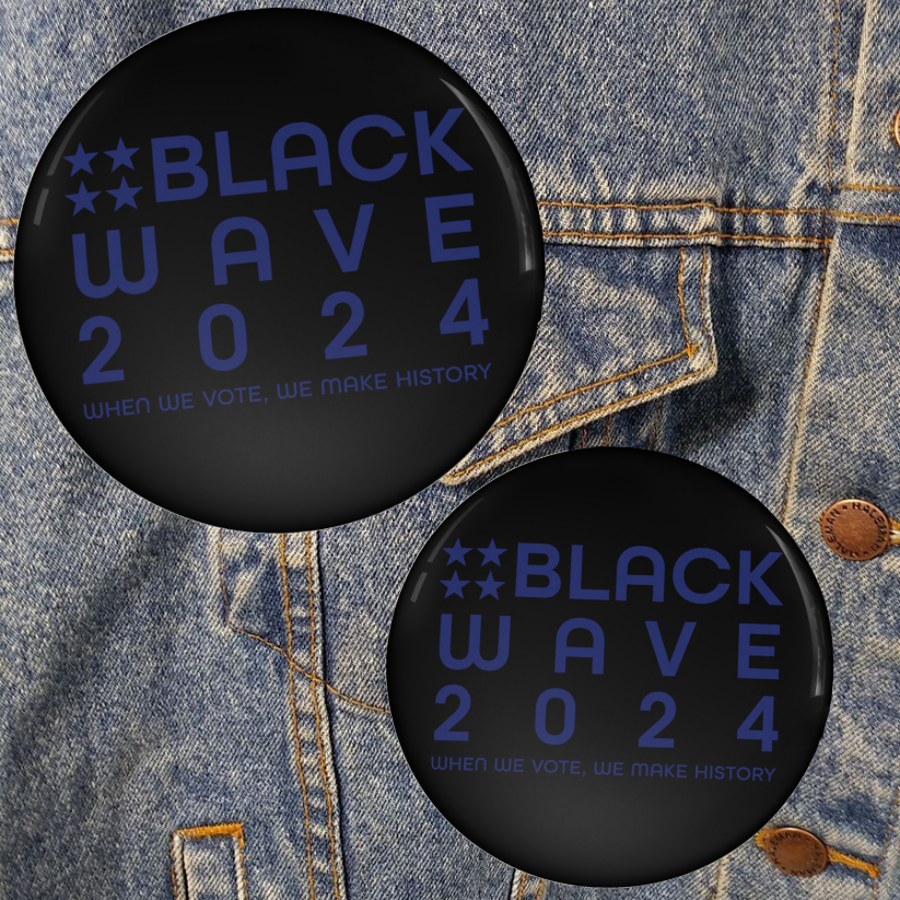 BLACKWAVE2024 Pin Buttons - Set of Two