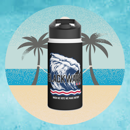 BlackWave2024 - Stainless Steel Water Bottle, Standard Lid