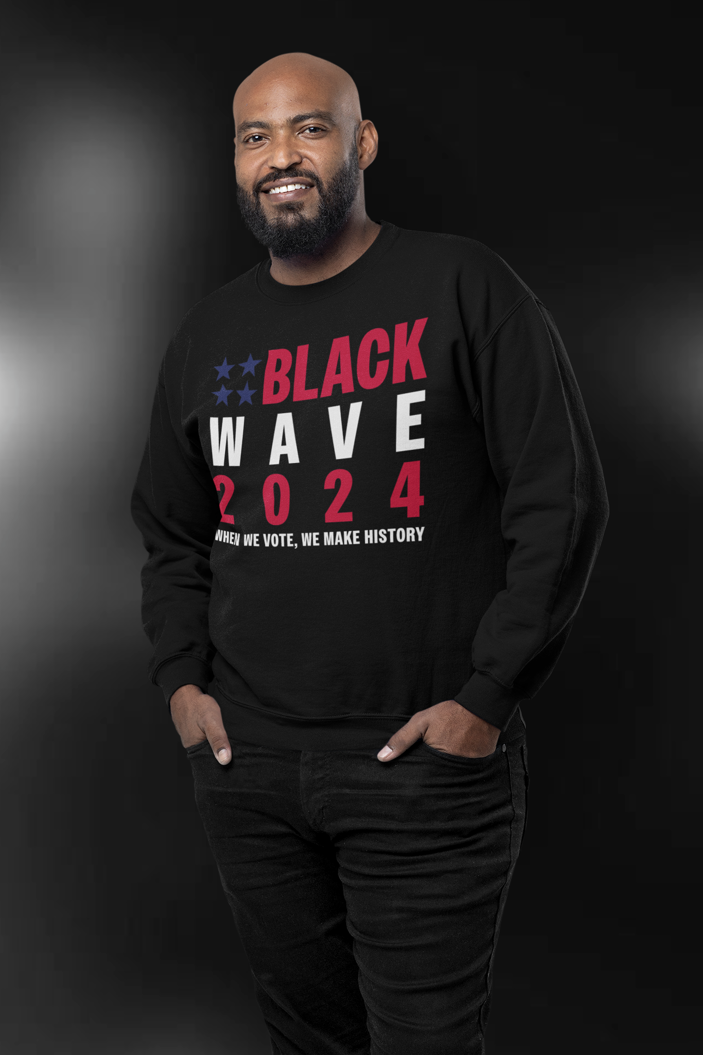 BLACKWAVE2024 - Unisex DryBlend® Crewneck Sweatshirt